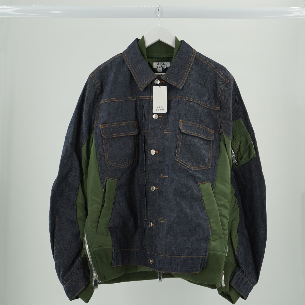 A.P.C. X Sacai Eimi  Jacket in Blue / Khaki