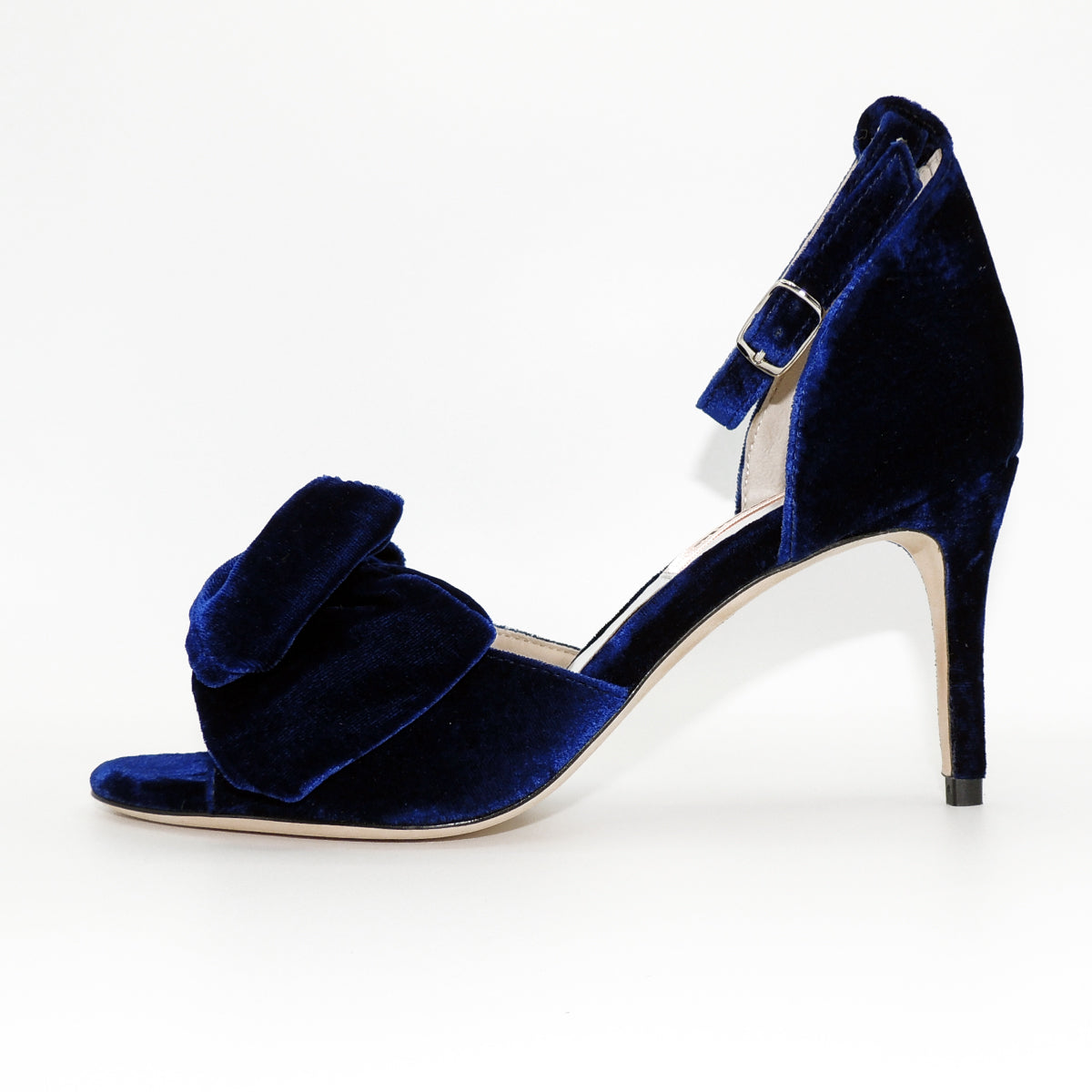 Custommade Marita Velvet Heels in Royal Blue UK 5.5