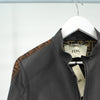 Fendi Jacket Lamb Leather in Fogme Black - Size 42/16