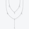 Thomas Sabo 925 Sterling Silver Double Moon and Star Necklace