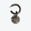 Load image into Gallery viewer, Acne Studios Coin Charm Earring Antique Silver