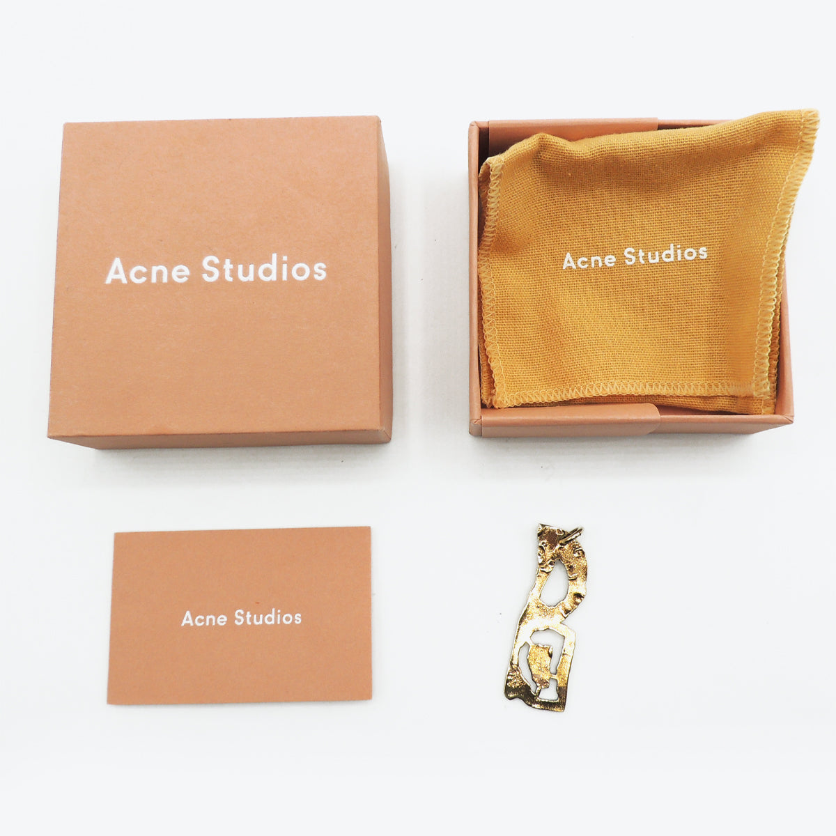 Acne Studios Gold Letter Pendant