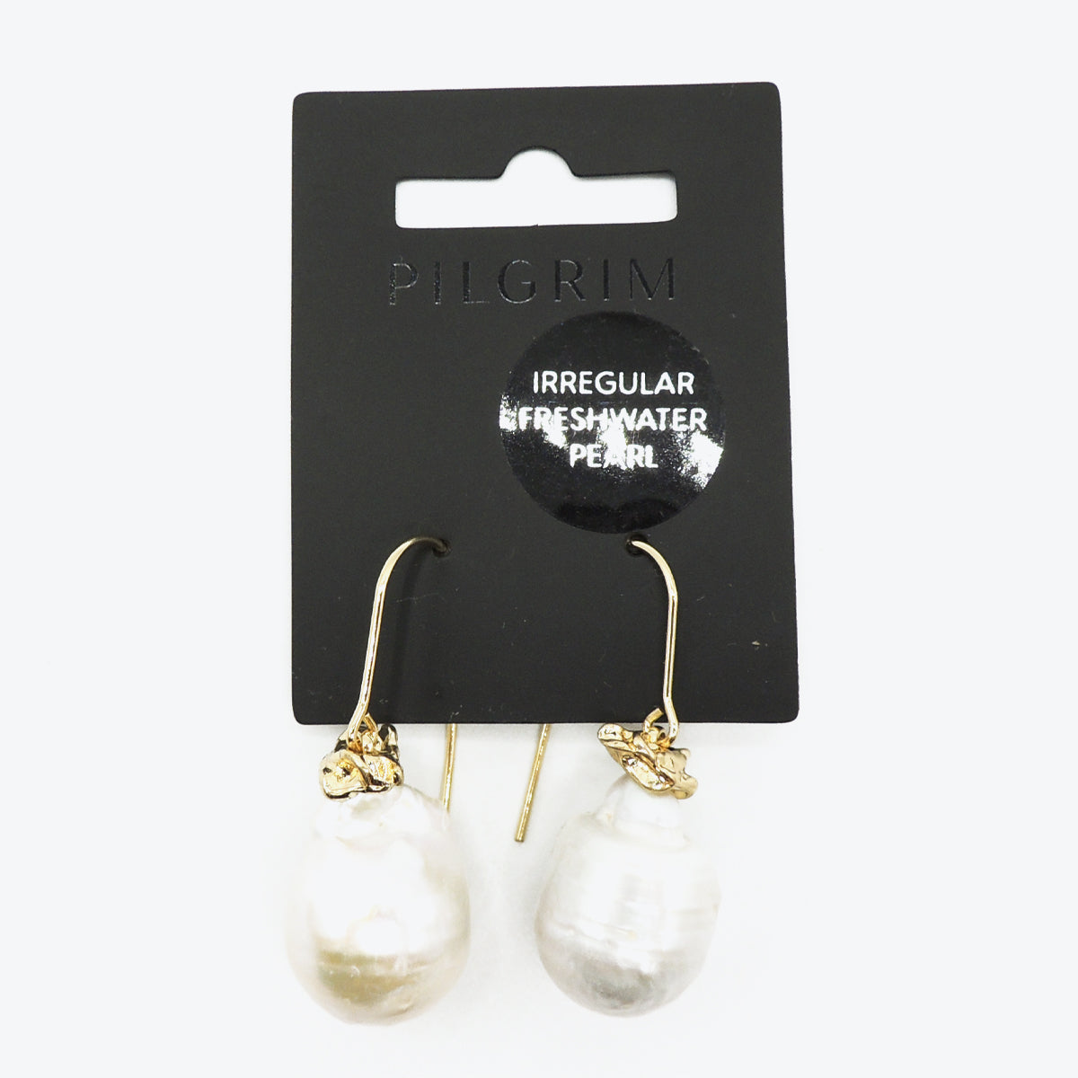 Pilgrim Precious Statement Pearl Earrings Gold Plated