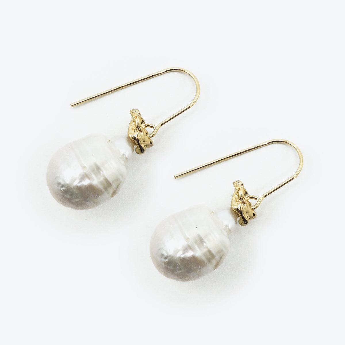 Pilgrim Precious Statement Pearl Earrings Gold Plated