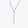 Pilgrim Serenity Cable Chain Crystal Deco Necklace Rose Gold Plated