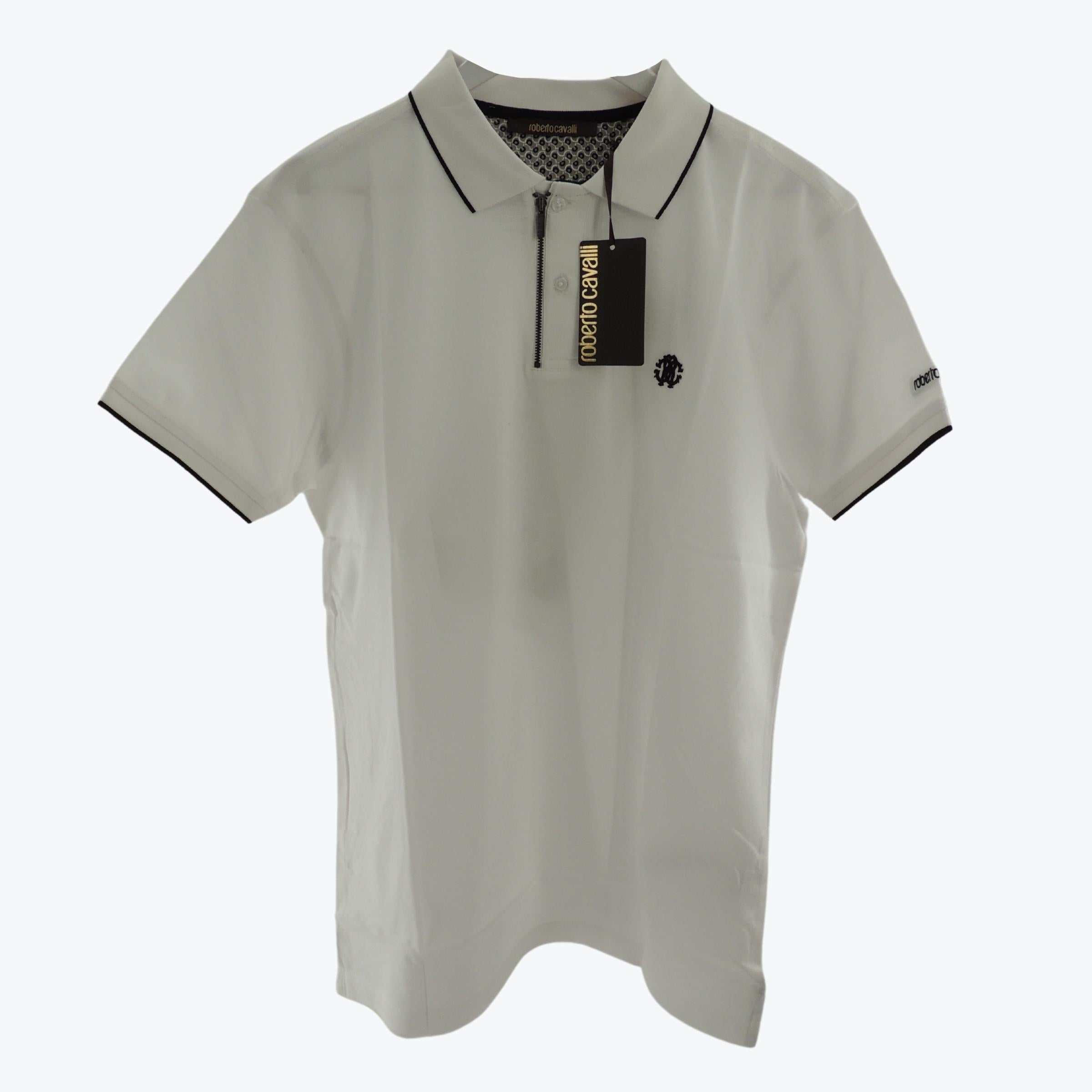 Roberto Cavalli Men's Polo Shirt Zipped  XXL