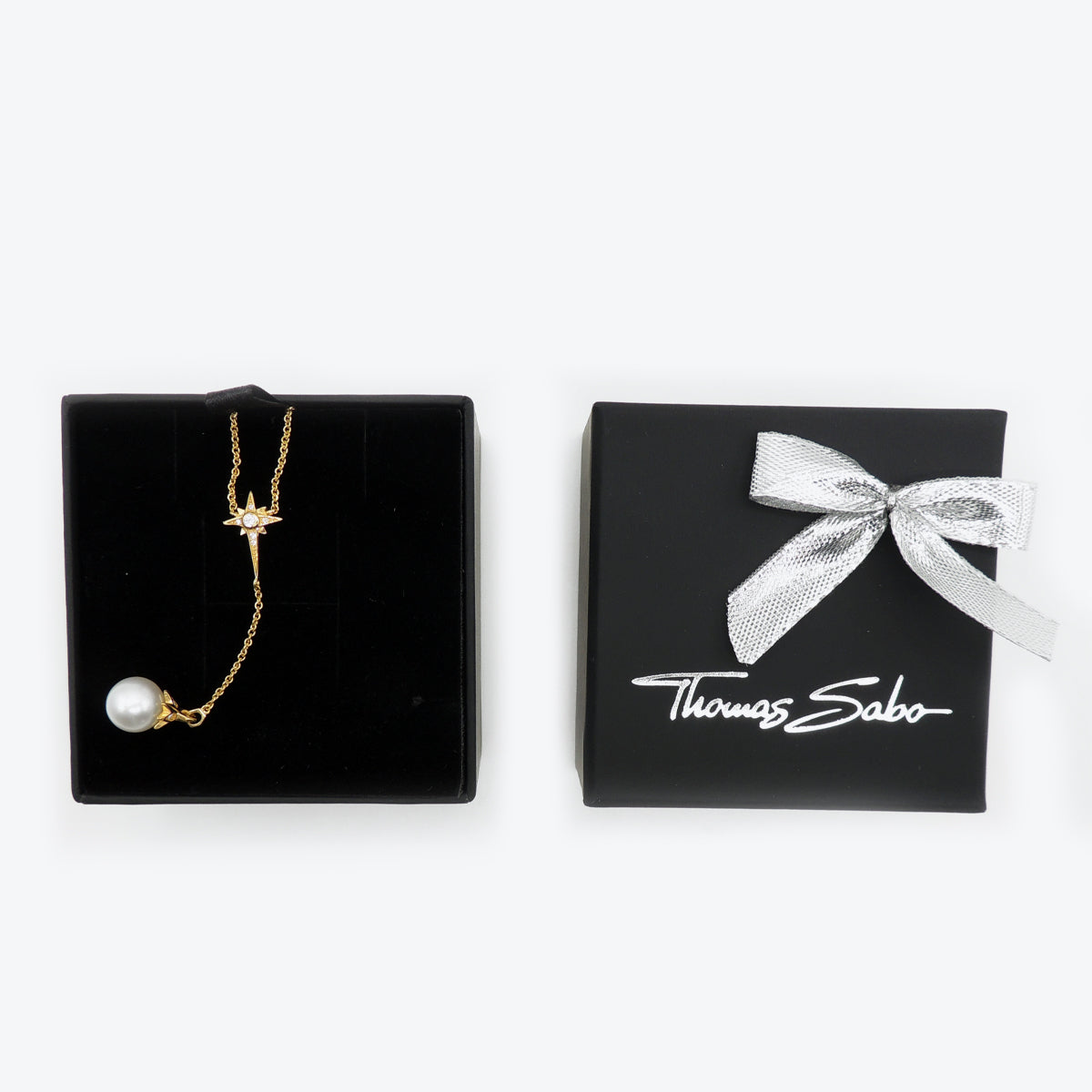 Thomas Sabo Women's  Gold Star Necklace with Pearl