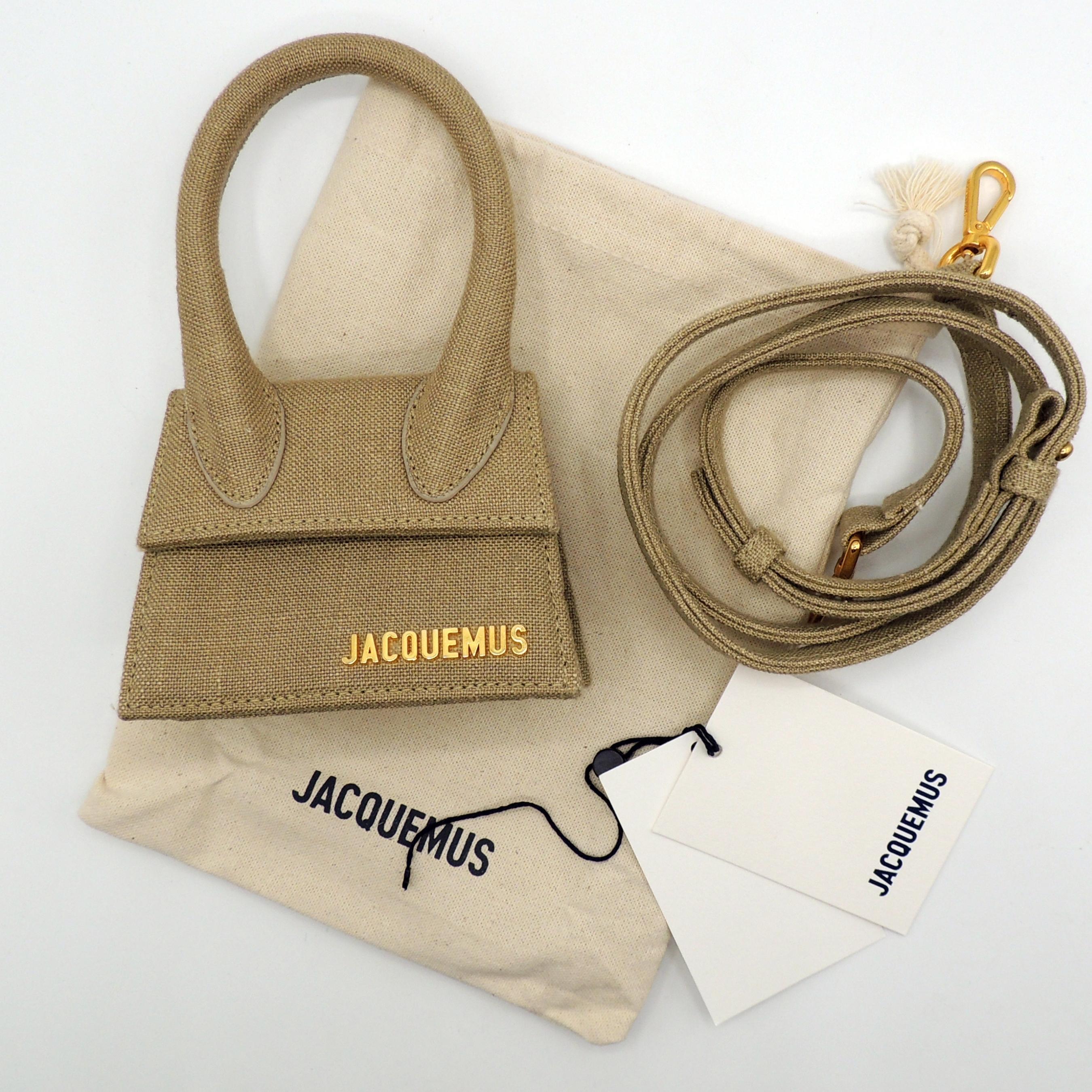 Jacquemus Beige Le Chiquito Viscose and Linen-blend Mini Bag