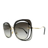 Load image into Gallery viewer, Miu Miu Mu54s Square-Frame Sunglasses in Black
