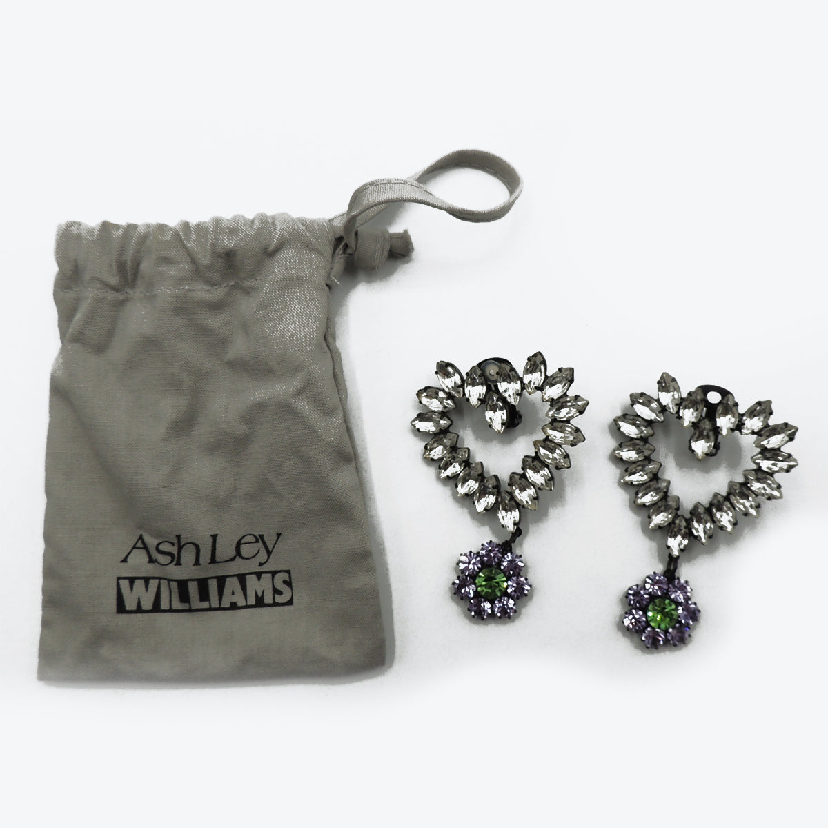 Ashley Williams Heart Earrings