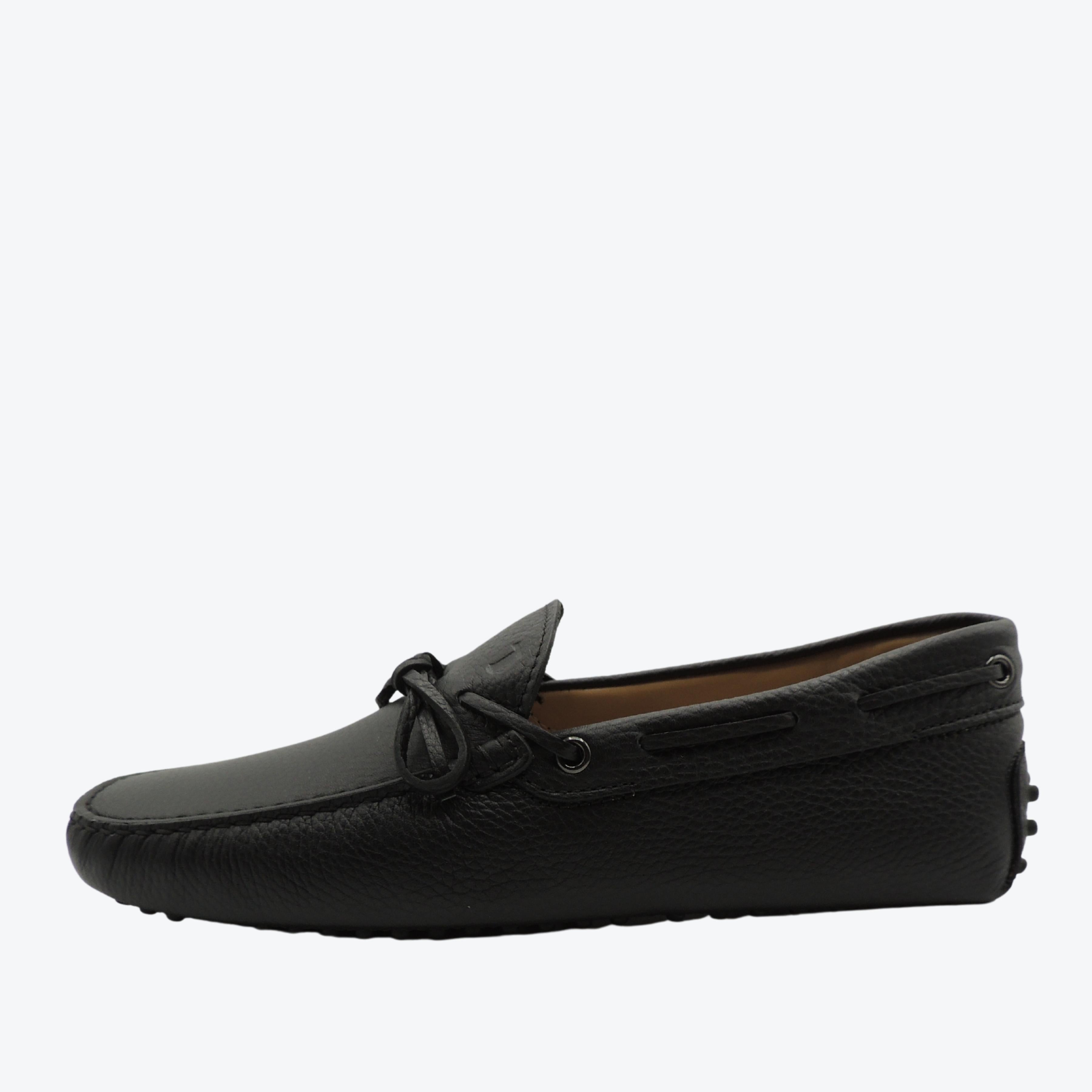 Tod's Gommino Driving Shoes Loafers in Leather Black UK 8