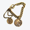 Load image into Gallery viewer, Acne Studios Antique gold Chain link Charm bracelet
