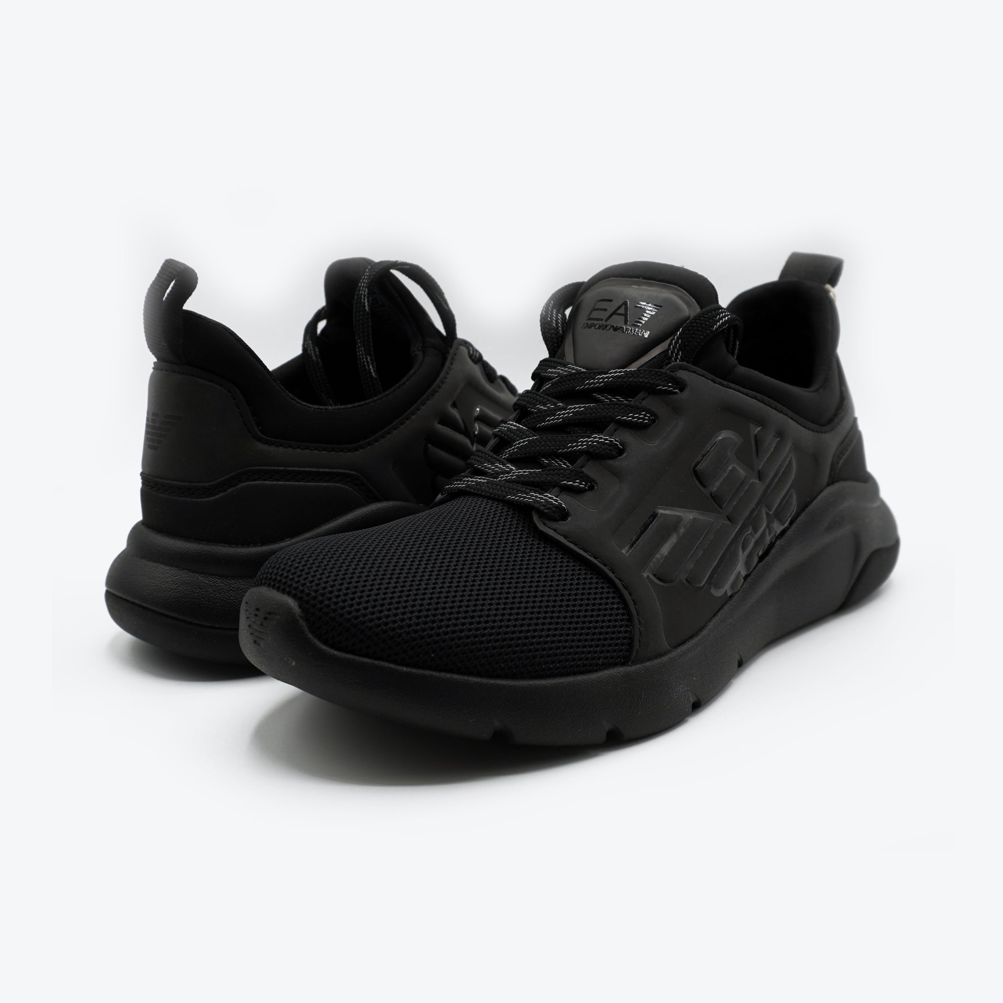 Emporio Armani EA7 A-Racer Reflex Sneakers in Black