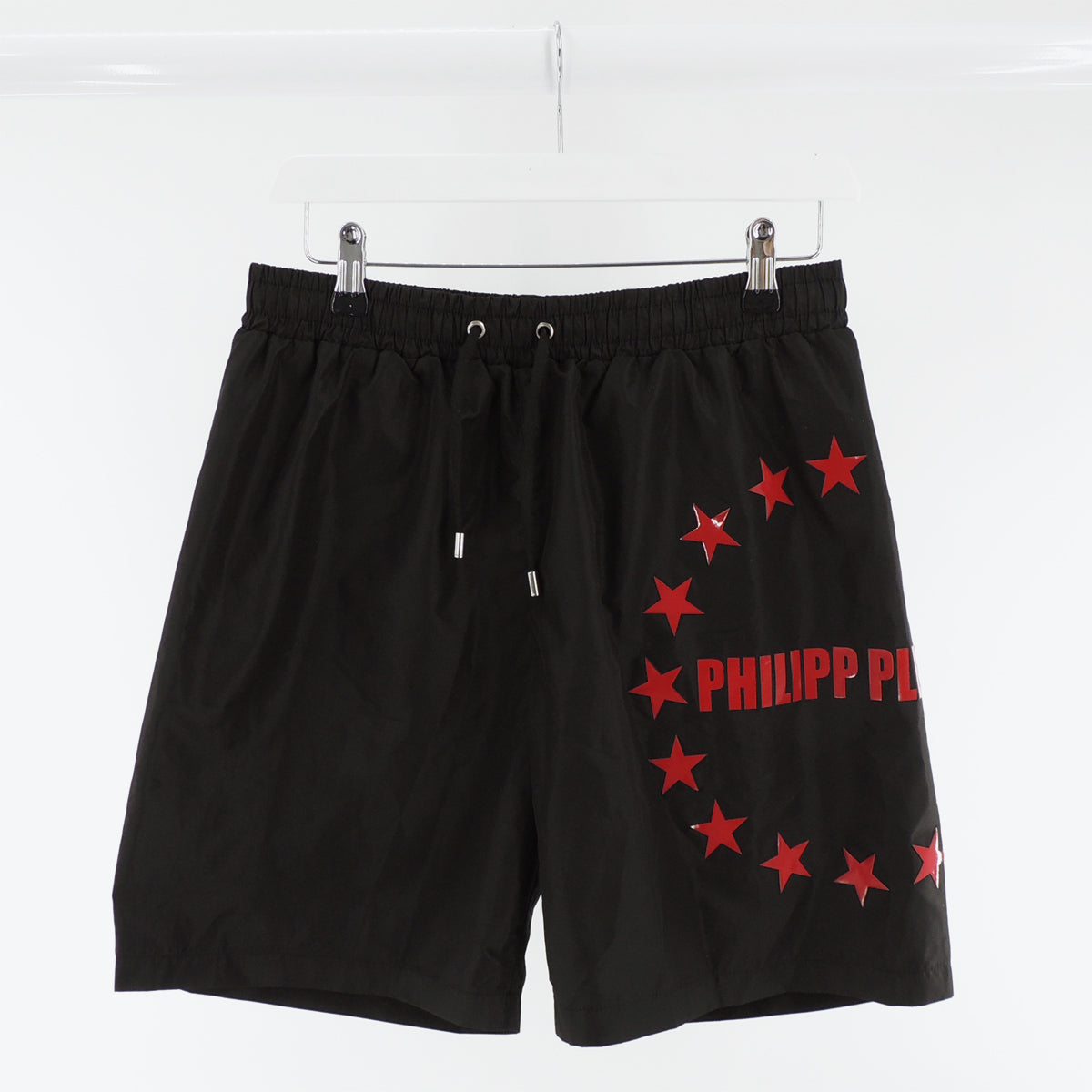 Philipp Plein Beachwear Shorts in Black and Red - Large