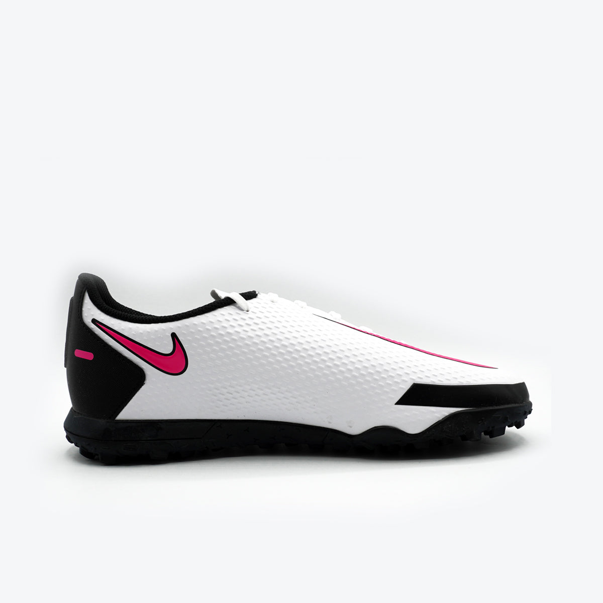 Nike Phantom GT Club TF Football Boots, White/Pink Blast/Black - UK 7