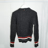 Load image into Gallery viewer, Thom Browne Mohair Mix Donegal Crew Knit Jumper in Grey