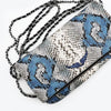 Load image into Gallery viewer, Zadig &amp; Voltaire Nano Rock Snake Embossed Leather Crossbody Bag In Blue