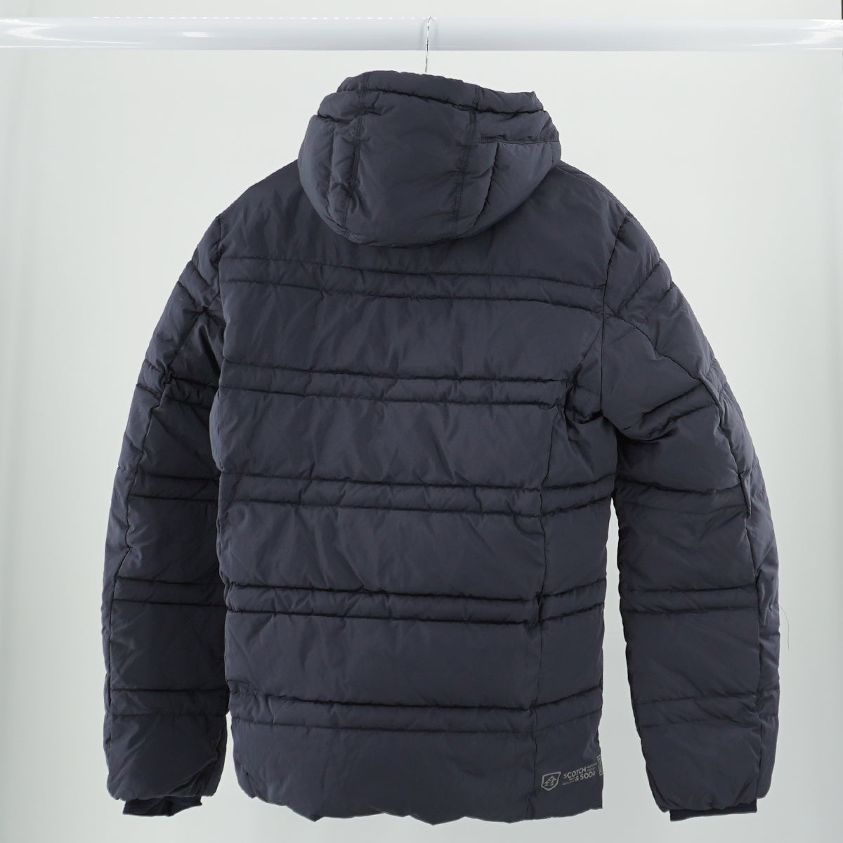 Scotch & Soda Hooded Primaloft Jacket in Navy Large