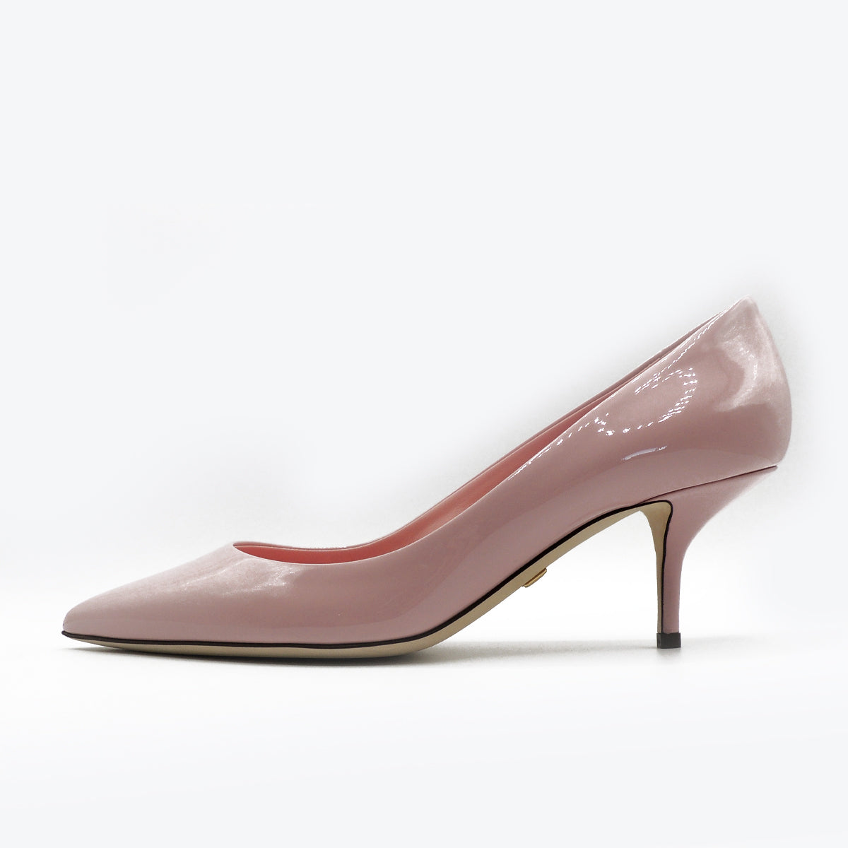 Dolce & Gabbana Cardinale Leather Heels in Pink  UK 6.5