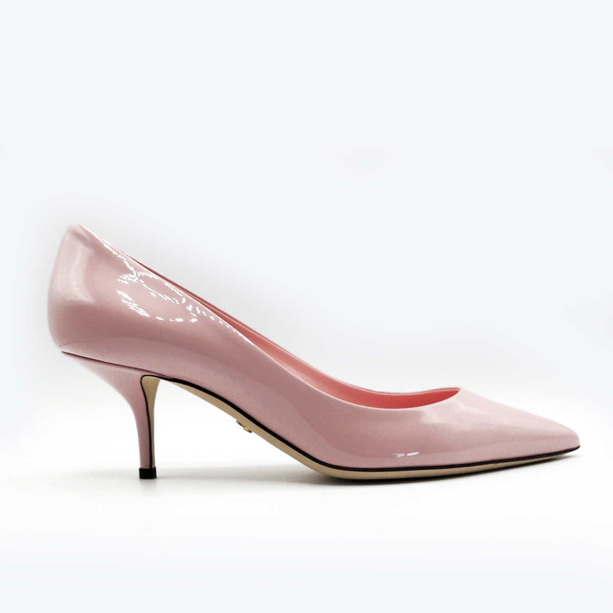 Dolce & Gabbana Cardinale Leather Heels in Pink  UK 6.5