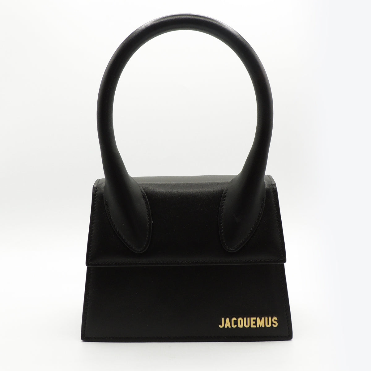 Jacquemus Le Chiquito Moyen leather top-handle bag in black