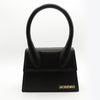 Load image into Gallery viewer, Jacquemus Le Chiquito Moyen leather top-handle bag in black