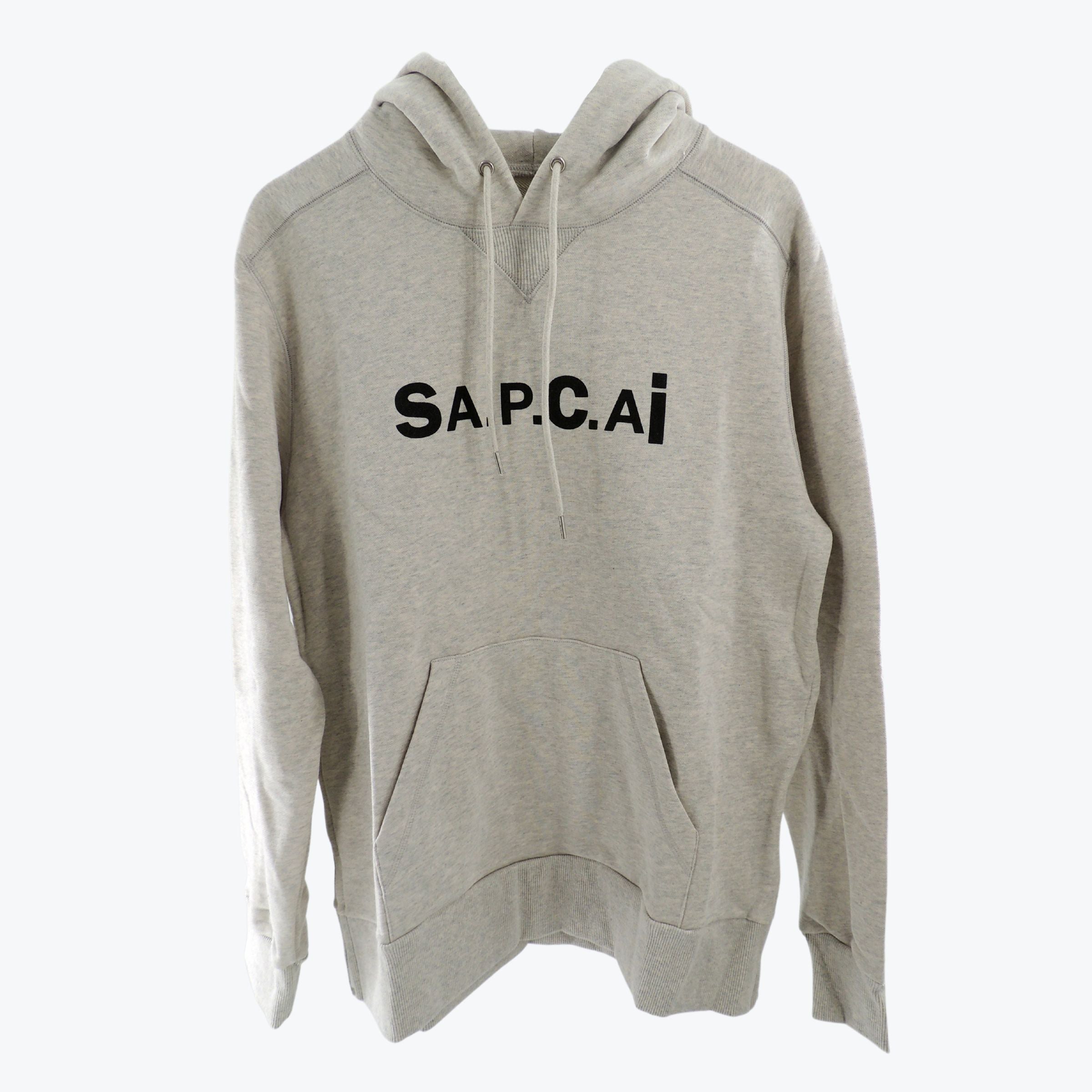 A.P.C. X SACAI Grey Hoody  “TAIYO” Large Unisex