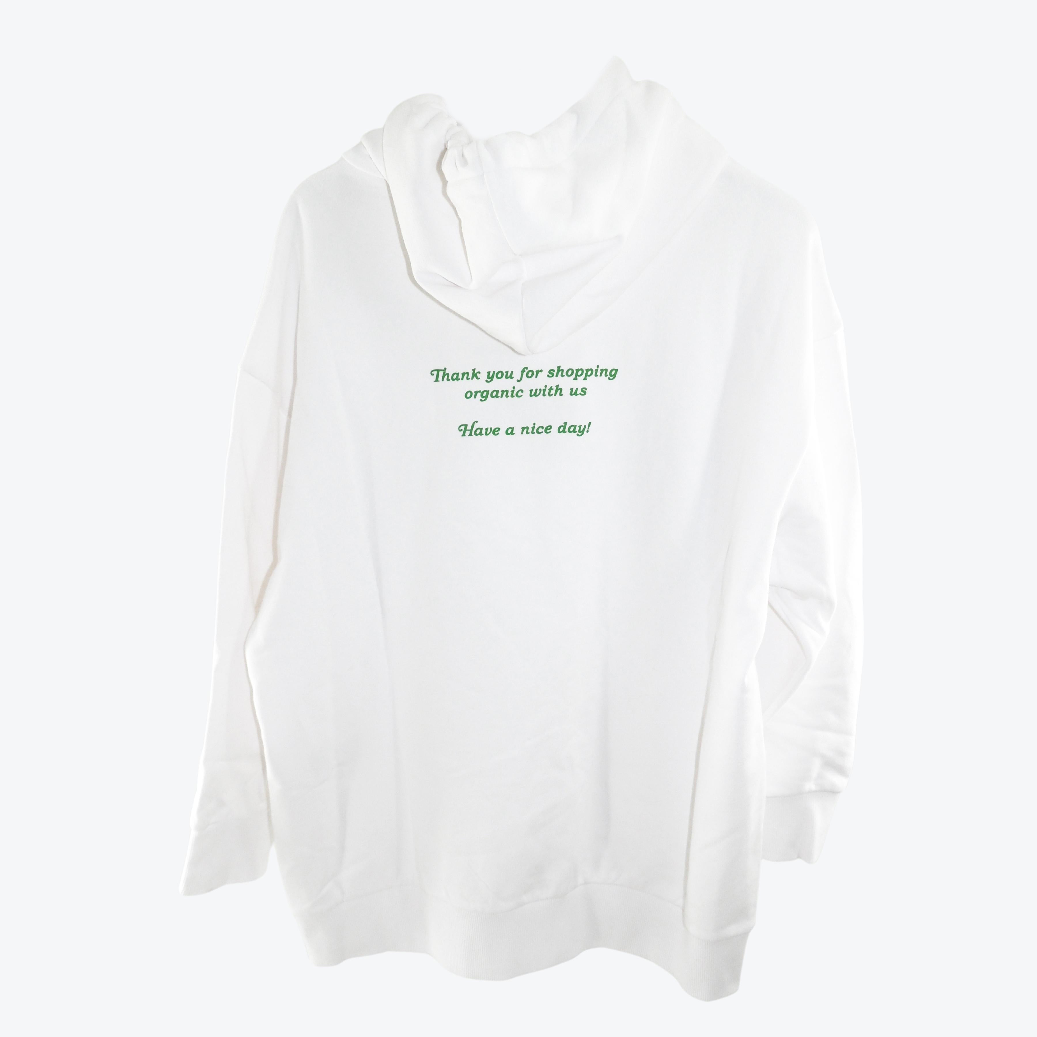 Stella McCartney White Sweatshirt Hoodie Organic Small