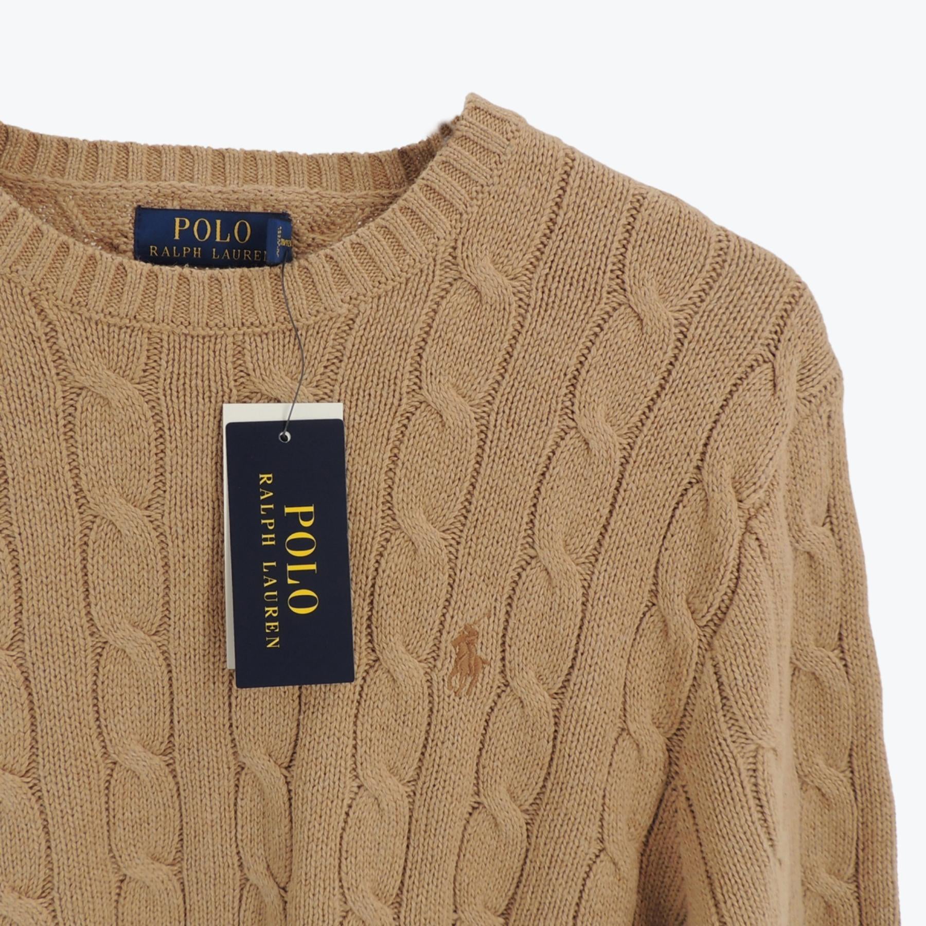 Polo Ralph Lauren Men's Cable Knit Jumper Brown