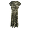 Polo Ralph Lauren Camo Tie Dye Print Linen Midi Dress UK 8