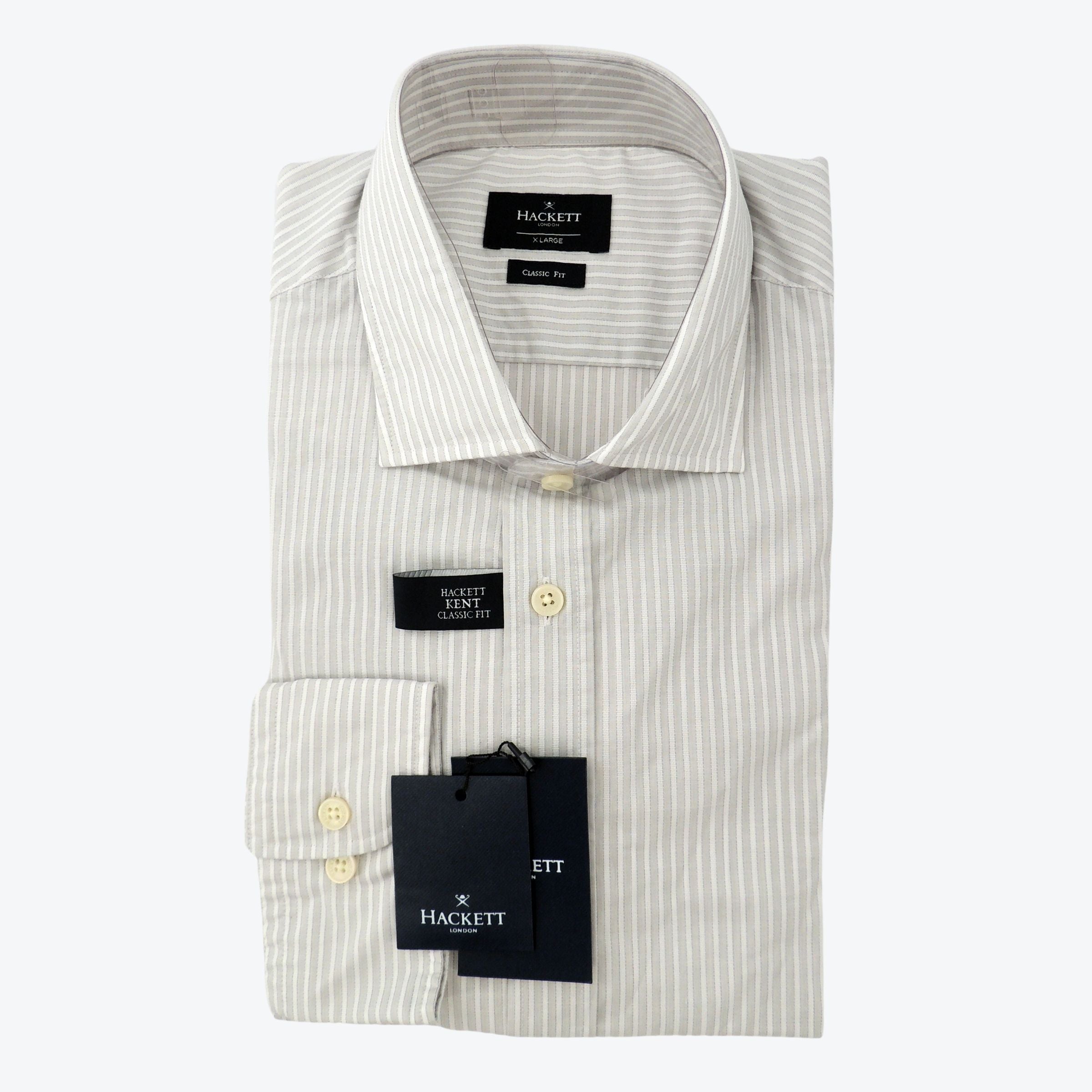 Hackett London Etamine Shirt in Grey/White XL