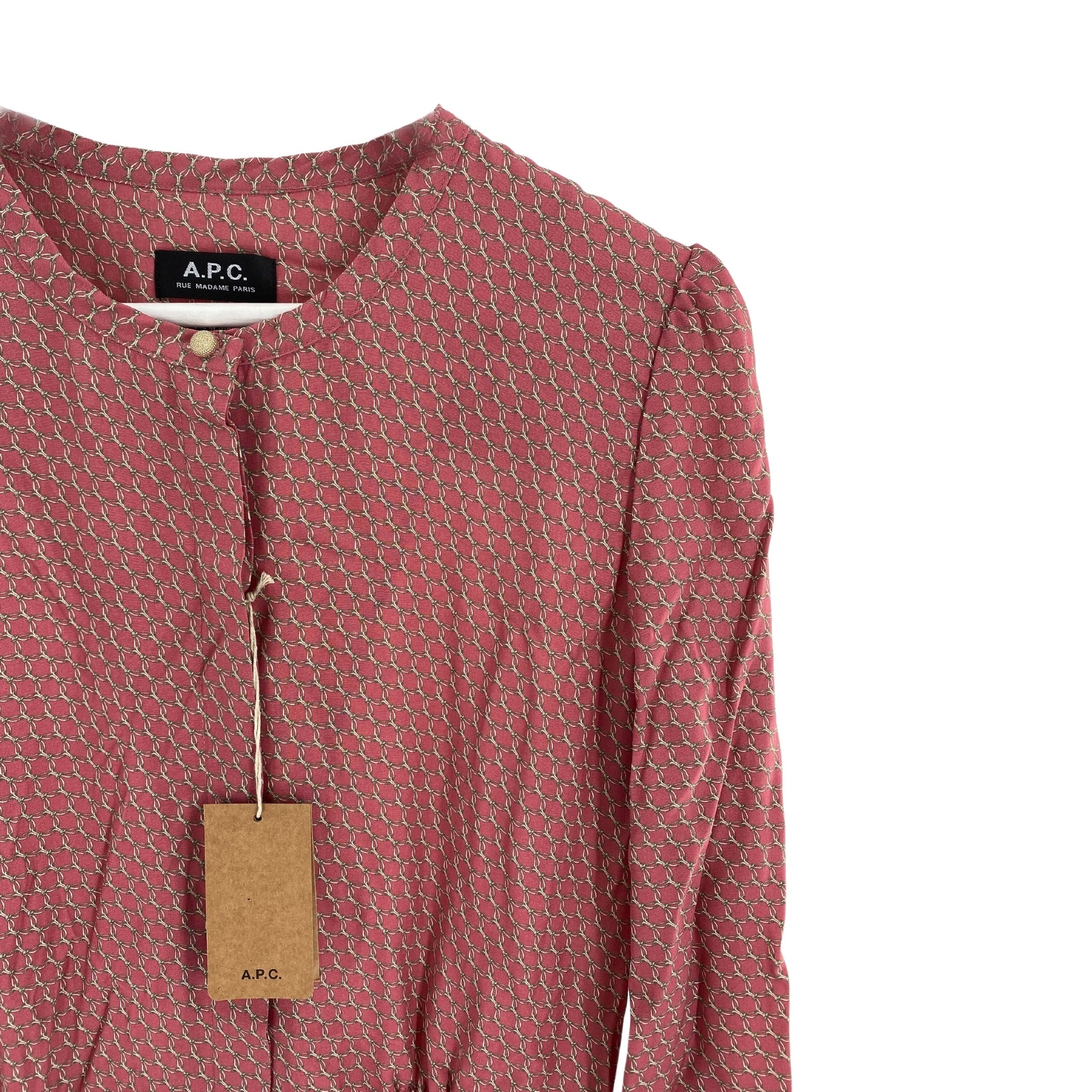 A.P.C Isabella Dress in Pink UK 8