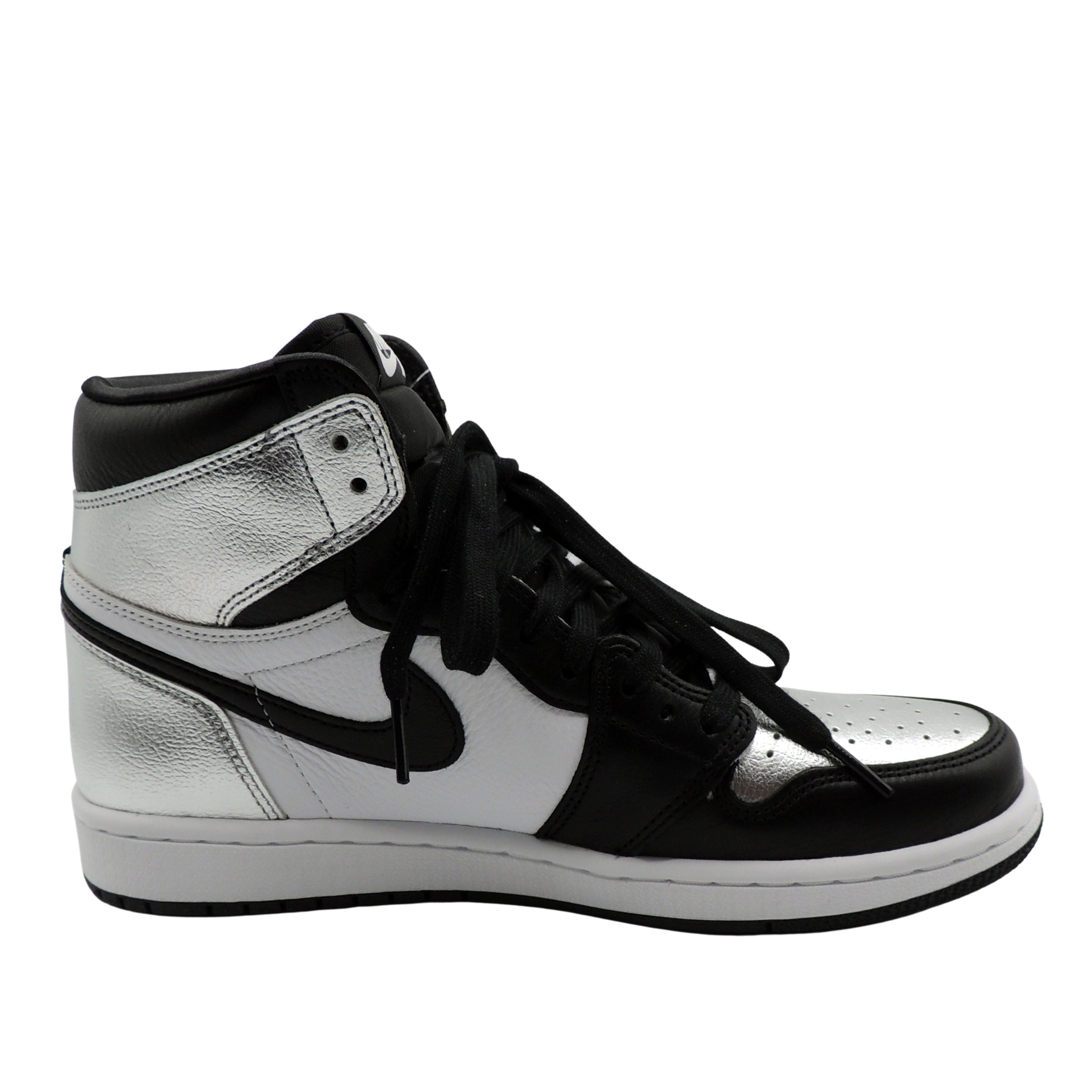 Nike Air Jordan 1 High OG Silver Toe UK 6.5