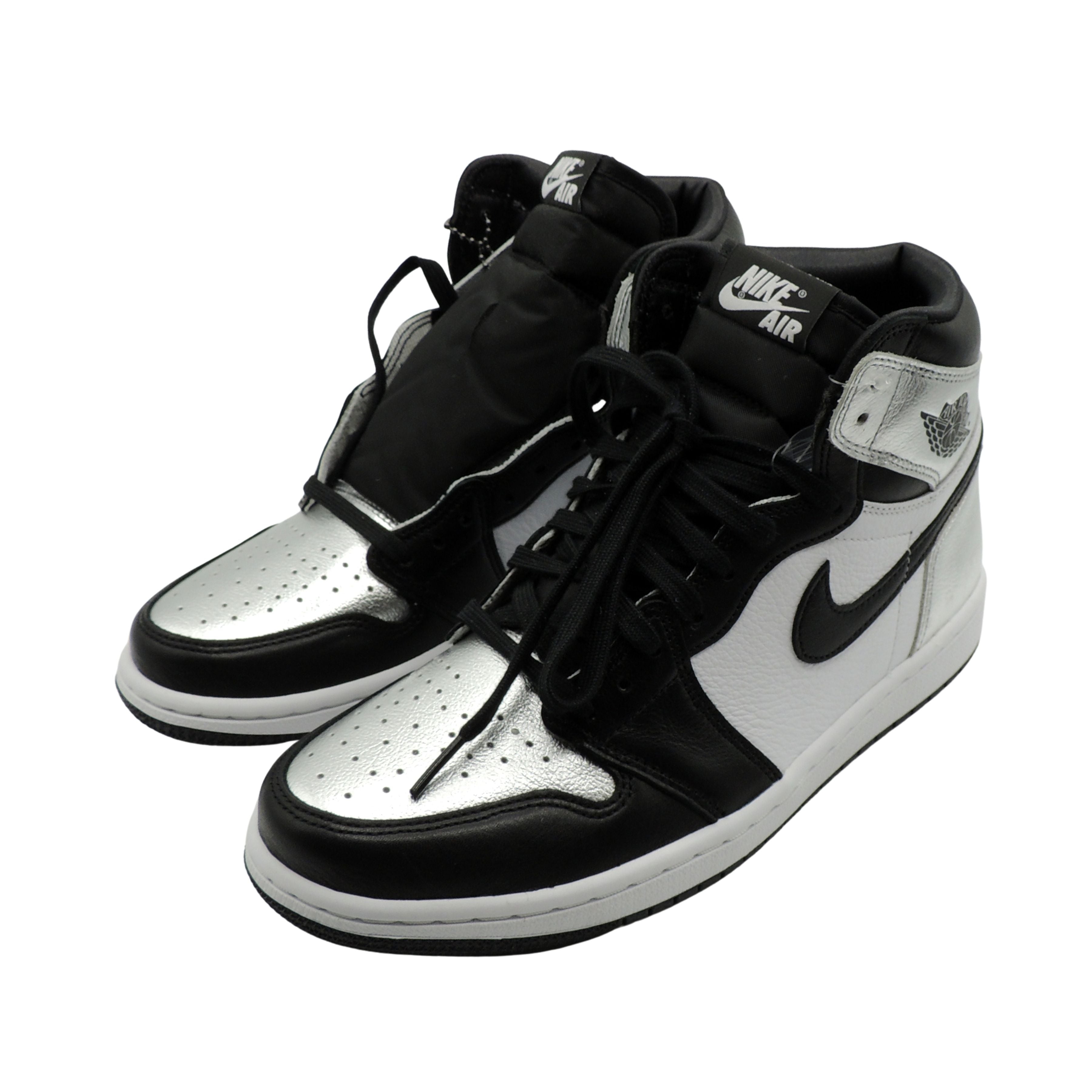 Nike Air Jordan 1 High OG Silver Toe UK 6.5