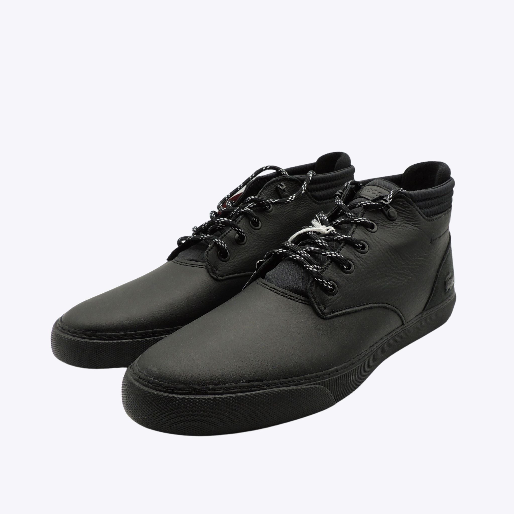 Lacoste Men's Esparre Leather Chukkas in Black