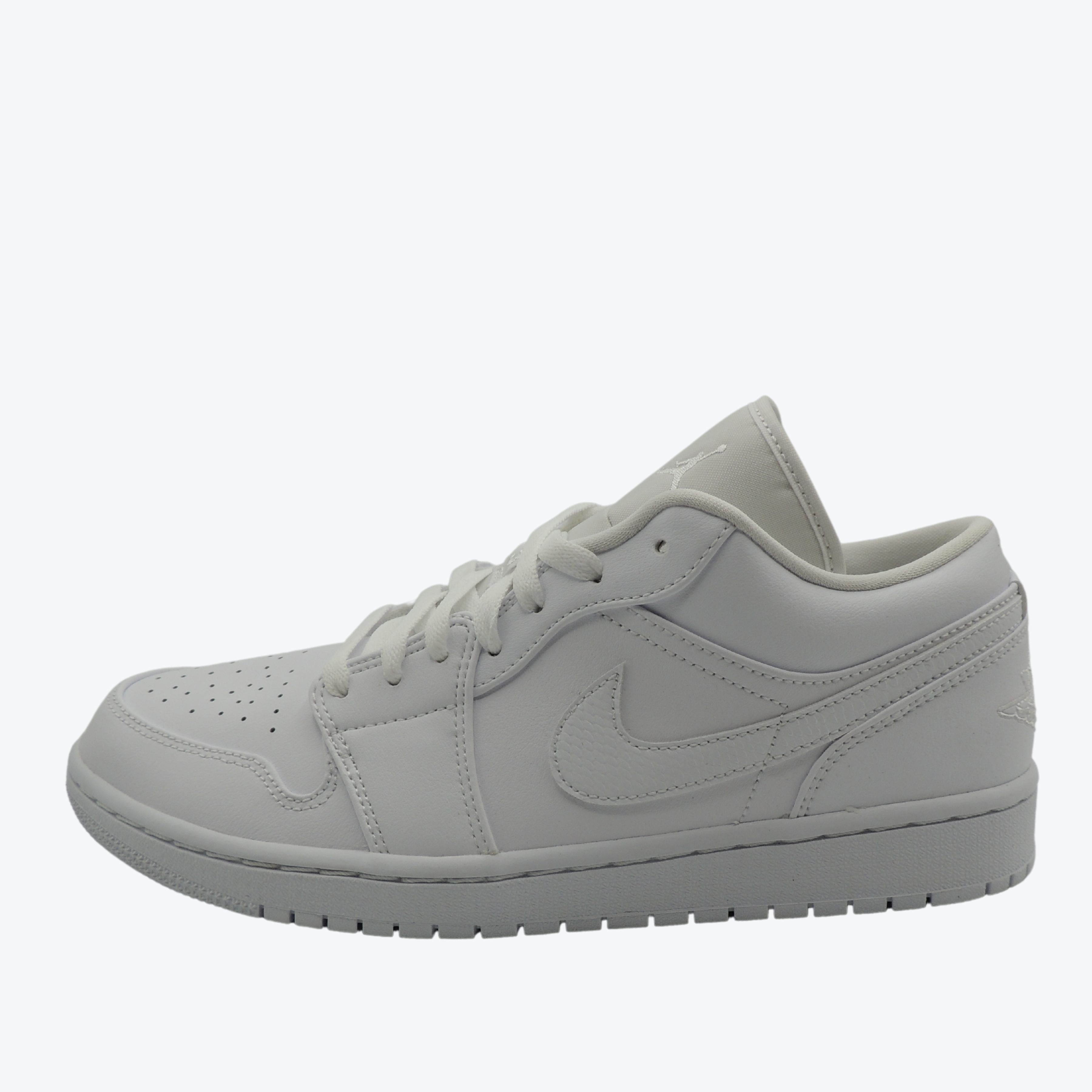 Nike Air Jordan 1 Low Trainers in White UK 8.5