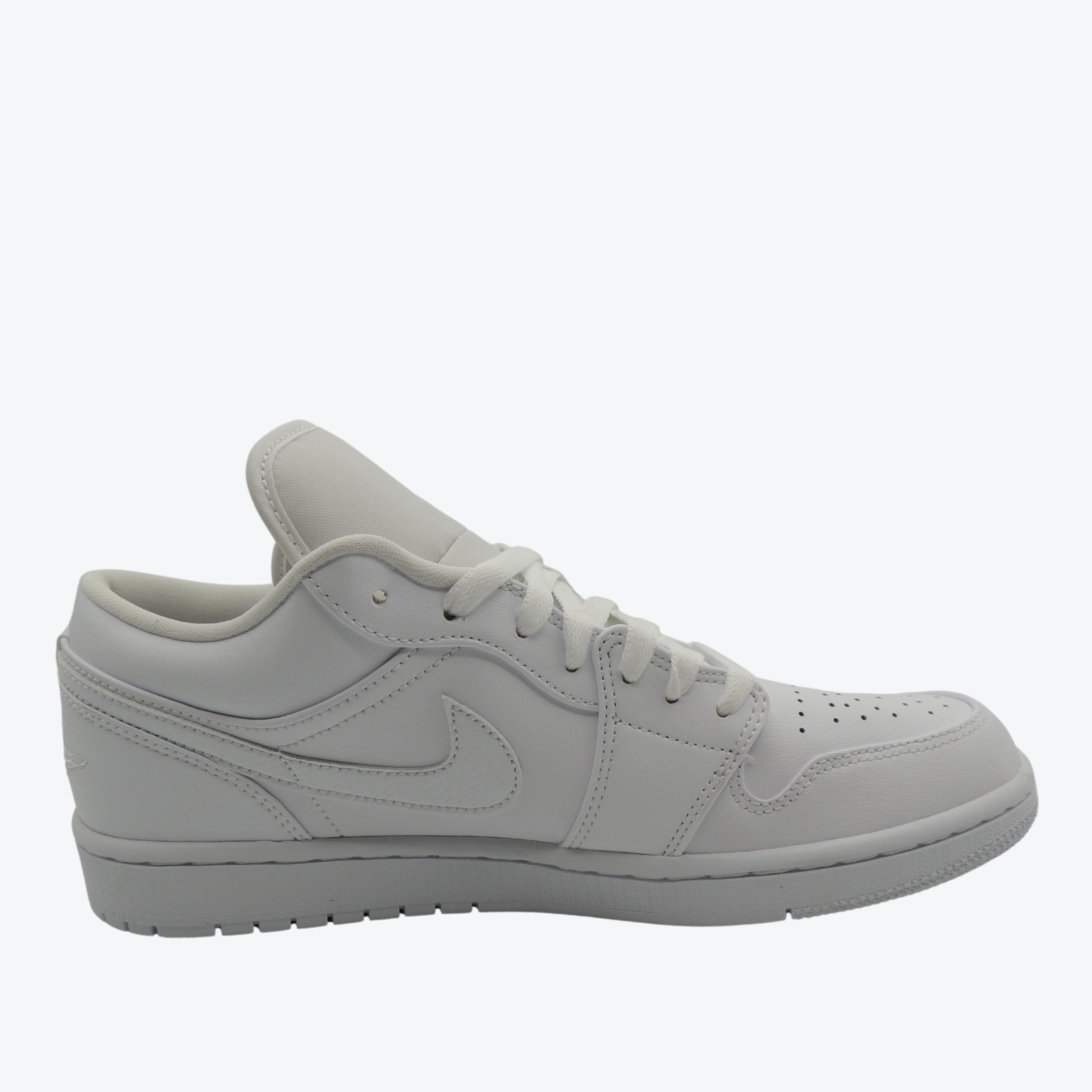 Nike Air Jordan 1 Low Trainers in White UK 8.5