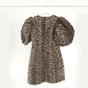 Ganni Leopard print Jaquard Mini V-neck Dress size UK size 8