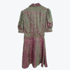 Load image into Gallery viewer, Batsheva May Dress in Pink &amp; Green Burnout Velvet - Multi UK12