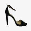 Load image into Gallery viewer, Jimmy Choo Misty 120 Suede Sandals in Black UK 6