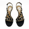 Valentino Rockstud leather sandals in black size EU 40 / UK 7