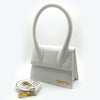 Jacquemus Le Chiquito Moyen leather top-handle bag in white