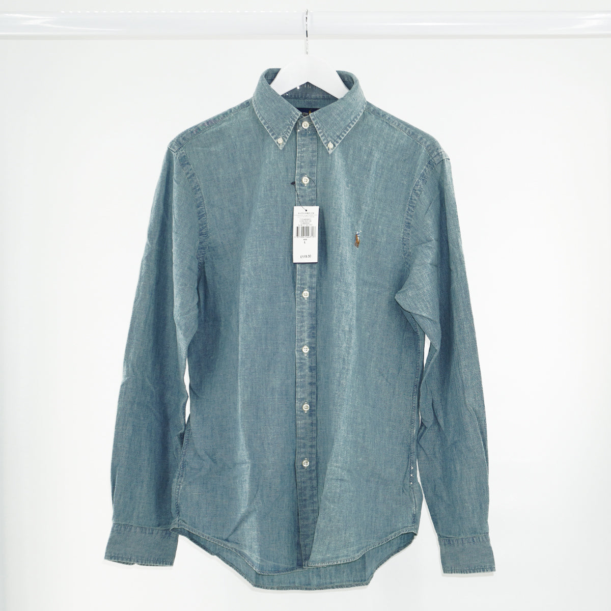 Polo Ralph Lauren Chambray Slim Fit Shirt in Large