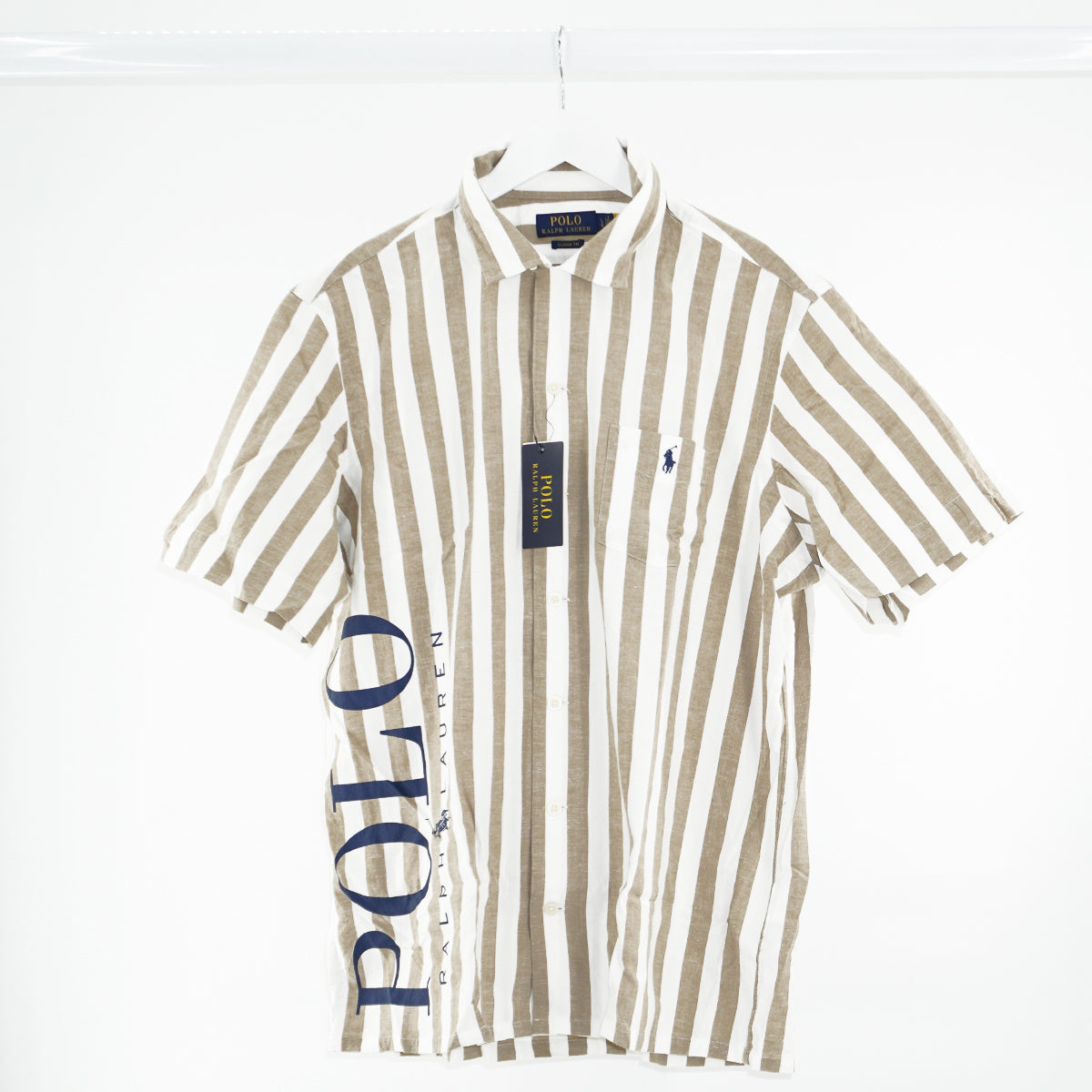 Polo Ralph Lauren Stripe Short Sleeve Shirt in Large