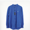 Polo Ralph Lauren Classic Blue Long Sleeve Polo in Large