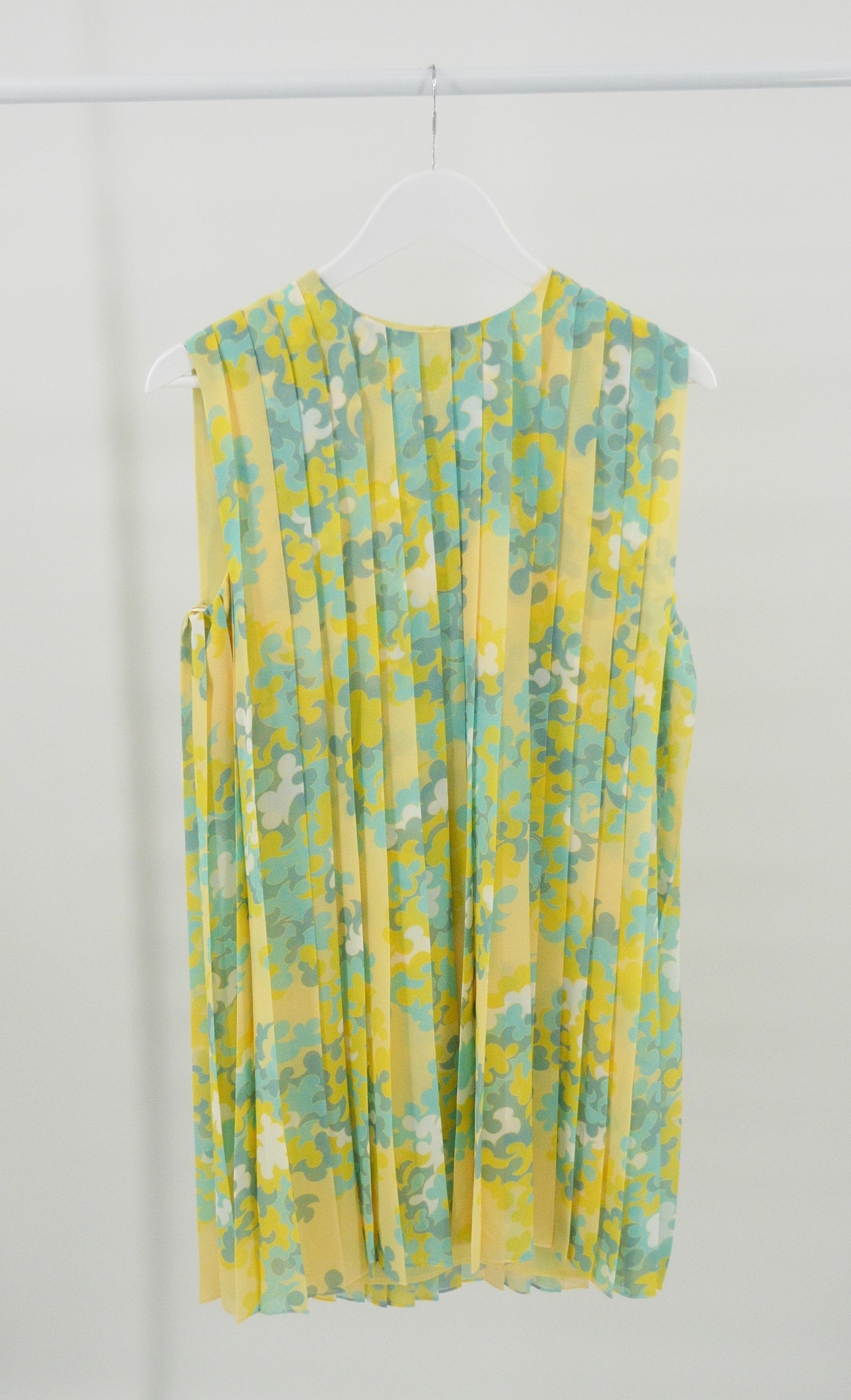 Emilio Pucci Ortensie-print Pleated Georgette Dress - Size 12/40