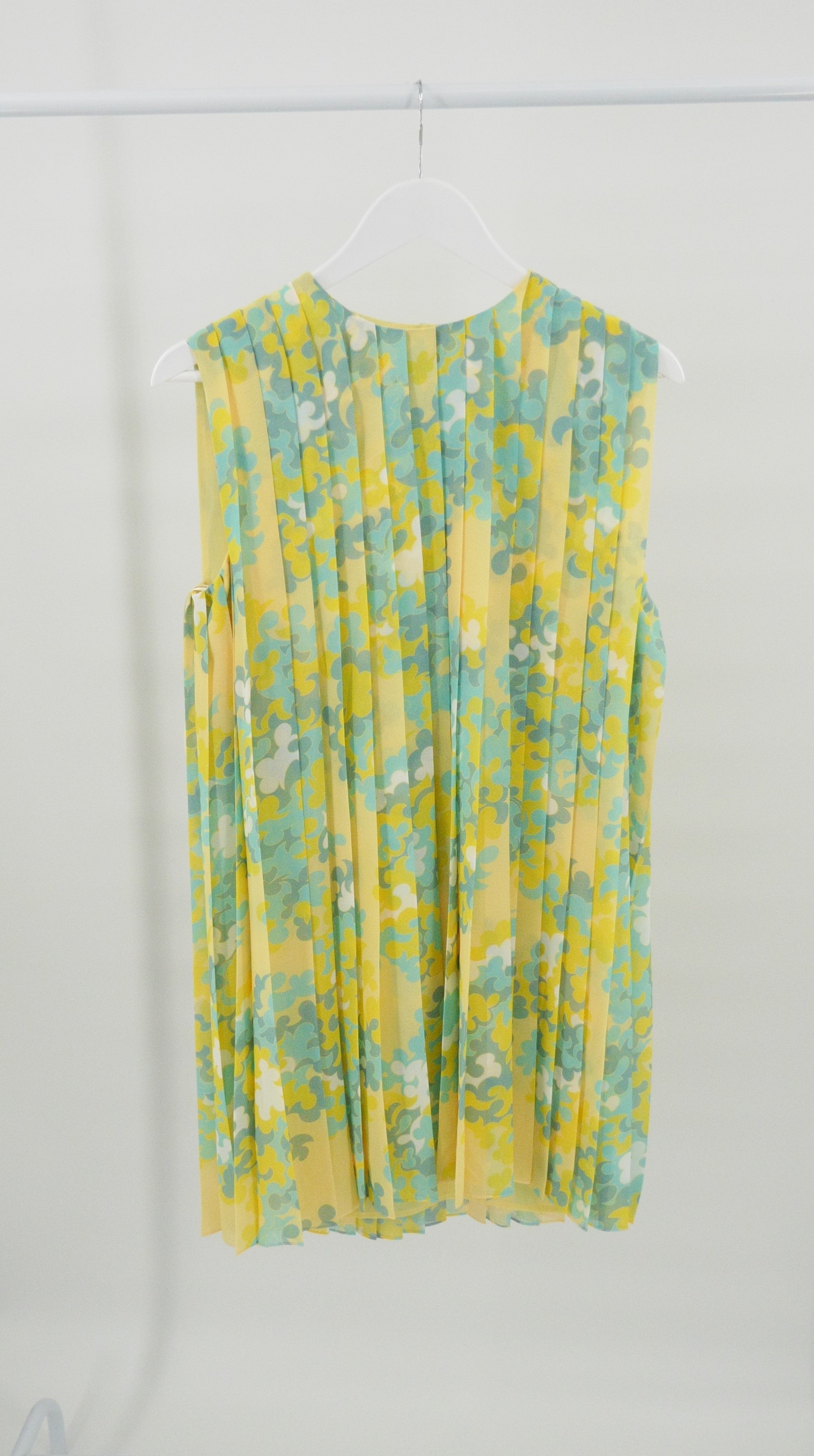 Emilio Pucci Ortensie-print Pleated Georgette Dress - Size 12/40