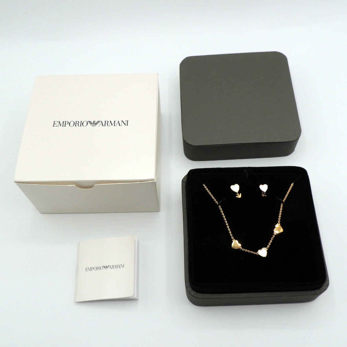 Emporio Armani Women's Necklace and Earrings Gift Set Rose Gold  EG3416221