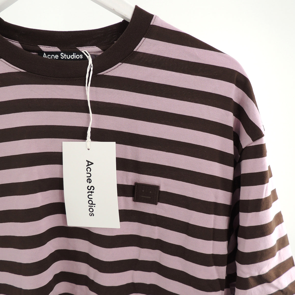 Acne Studios Men's Striped T-Shirt Purple XS